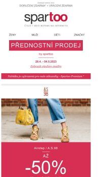 Nový look jen v pár kliknutích, slevy až -50% na Airstep / A.S.98, Carlington, Vila, Calvin Klein Jeans a Broste Copenhagen s doručením zdarma