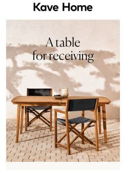 A table for receiving your guests