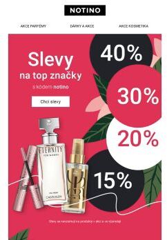 ...20%, 30% a dokonce až 40% slevy!🥳