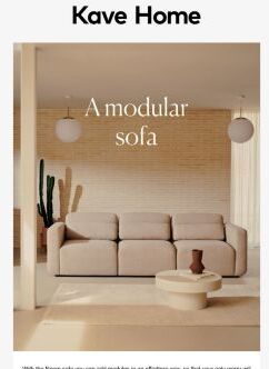 This modular sofa is for you