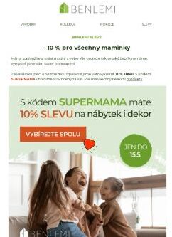 Maminky, máme pro vás slevu 10 %