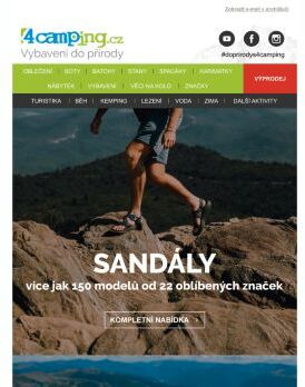 ➡ Sandálobraní - více jak 150 modelů od 22 oblíbených značek