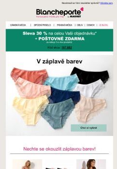 ► Značkové prádlo plné (nejen) jarních barev