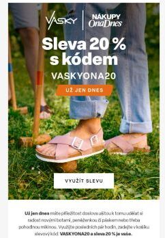 Poslední šance na vaši 20% slevu 🔥