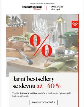 Jarní bestsellery se slevou až -40 %