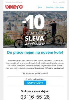 🚴‍♂Do práce s 10 % slevou na všechno!💥