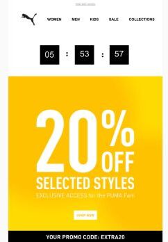 LAST CHANCE: Get 20% OFF* Selected Items NOW