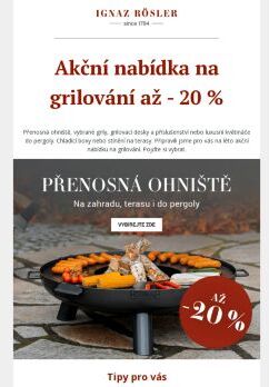 Akční nabídka na grilování až - 20 %