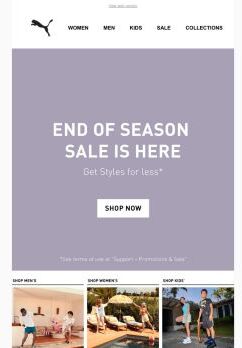 The End of Season Sale Is Here