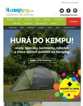 ➡ Hurá do kempu + soutěž o ceny za 500 000 Kč