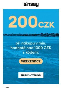 ⭕ -200 CZK ⭕ při nákupu nad 1000 CZK