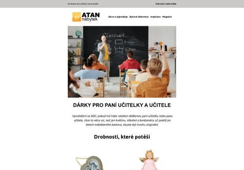 Dárky pro paní učitelky a učitele