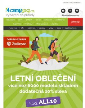 ➡ Letní oblečení + SLEVA na vše + DOPRAVA ZDARMA se ZÁSILKOVNOU