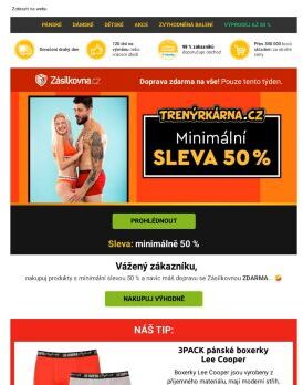 🤩 Minimální sleva 50 % 🤩