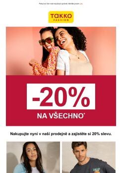 Ušetřete nyní 20 % na vašem nákupu!