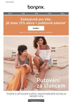 Exkluzivně pro Vás: 12% sleva a poštovné zdarma | Putování za sluncem 🌞