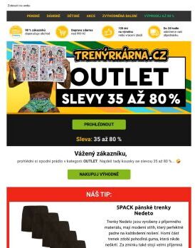 📣 OUTLET hlásí slevy od -35 % 🤩