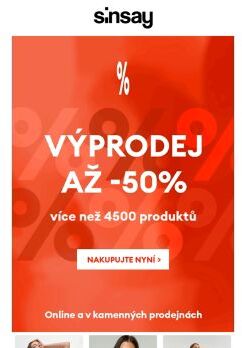 [ VÝPRODEJ ] začíná ❗ Až -50 % ⚡