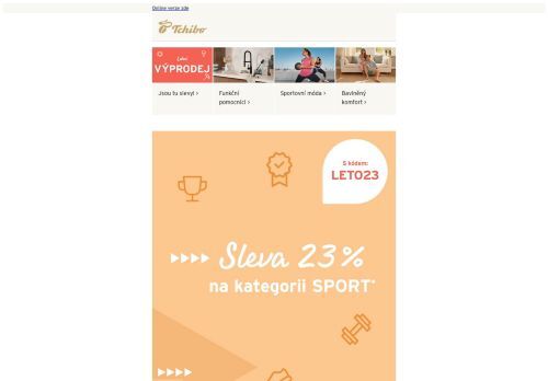 PRÁVĚ TEĎ 🚴🎽 23% sleva na kategorii SPORT