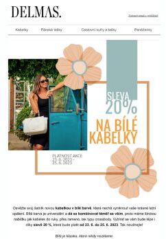 🌞🏖️ Přivítejte léto s novou kabelkou | Sleva 20 % na bílé kabelky 👜