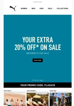 Your EXTRA 20% OFF* Starts Now