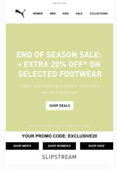 Looking For New Sneakers? Shop With 20% OFF*