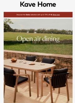 Open air dining