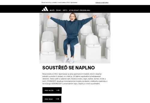 Z.N.E. Sportswear ti pomůže soustředit se.