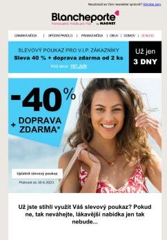 -40 % + doprava zdarma od 2 ks