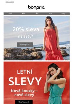 20% sleva na šaty pro Vás!