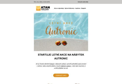 Startuje letní akce na nábytek Autronic