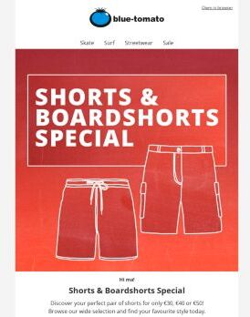 Shorts & Boardshorts Special