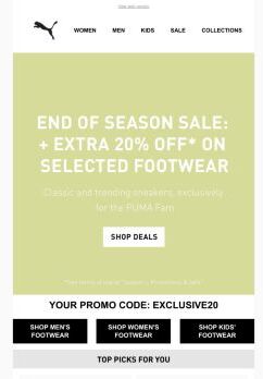 Ends TODAY: 20% OFF* Your New Sneakers