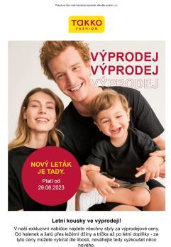 Pozor, VÝPRODEJ! Nakupujte nyní nové stylové kousky z letáku a ušetříte.