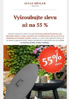 Vyšroubujte slevu až na 55 %