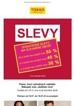 Nepropásněte: sleva až 50 % na již zlevněné zboží!