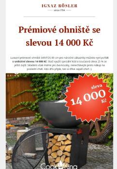 Prémiové ohniště se slevou 14 000 Kč IR