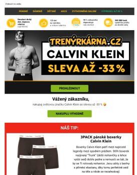 📣 SUPER sleva na Calvin Klein 🩳