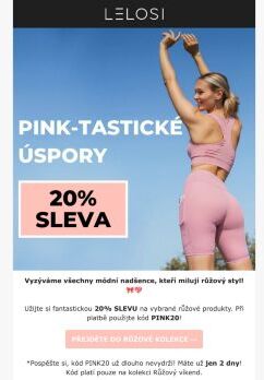 Zdravíme, nepropásněte 20% SLEVU 💗