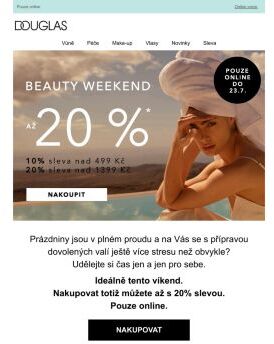 Čas na relax, čas na Beauty weekend na douglas.cz