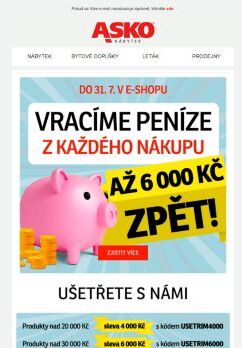 Vracíme peníze z každého nákupu!