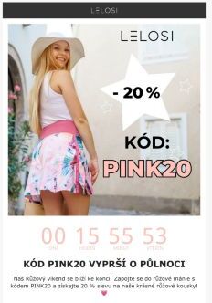 Poslední šance ušetřit 20 % 💗