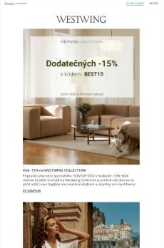 Dodatečná sleva -15% s KÓDEM na náš design