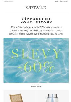 VÝPRODEJ na konci sezóny: až -60 % 🏖️