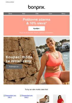 10% sleva a poštovné zdarma | Koupací móda za WOW-ceny