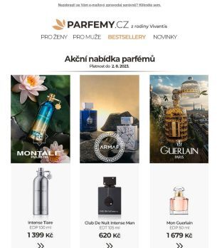 Parfémy Montale, Armaf a Guerlain za skvělé ceny ♥