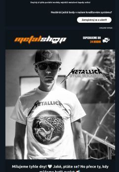 Novinky METALLICA skladem! 🔥