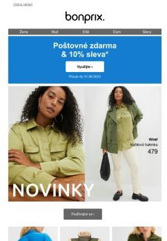 Získejte nyní ještě 10% slevu a poštovné zdarma!