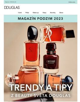 Podzimní trendy ze světa krásy? Najdete v novém DOUGLAS magazínu