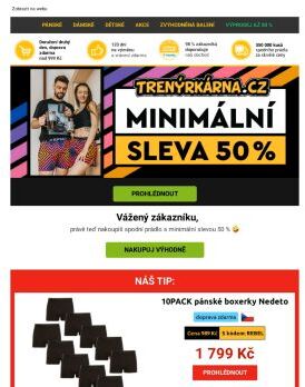 🤩 Vše s minimální slevou 50 % 🤩